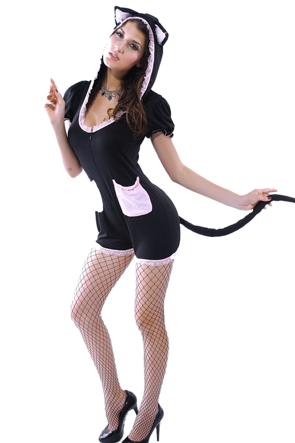 Halloween Costume Sexy Cat Jump Costume - Click Image to Close